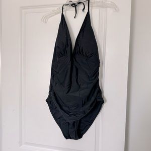 Holipick Strappy Deep V One Piece Swimsuit